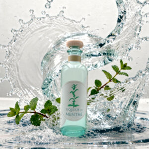 iqueur de menthe verte le jardin de Mazaalaï fraicheur et gout